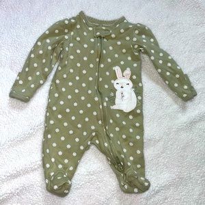 Green baby pajama